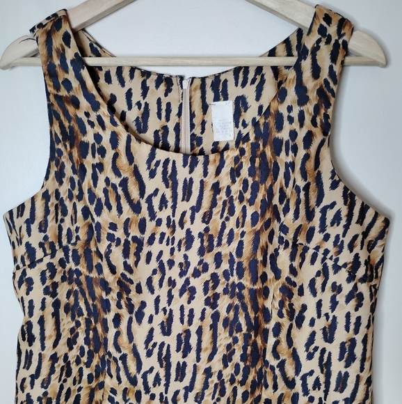 Vintage XTRMZ 80s Leopard Mini Dress + Sheer Overlay Top Set Rare Size 11/12 - Picture 4 of 12